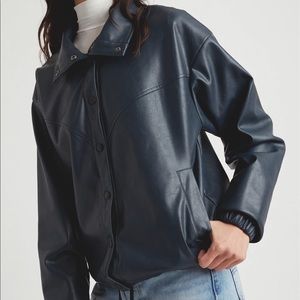 Faux leather jacket